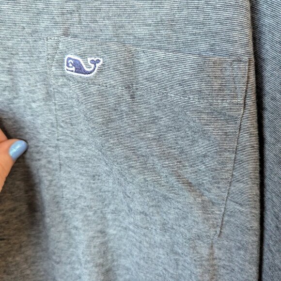 Vineyard Vines Edgartown Gray Long Sleeve Hooded T-Shirt Men's Size 2XL - Picture 7 of 11